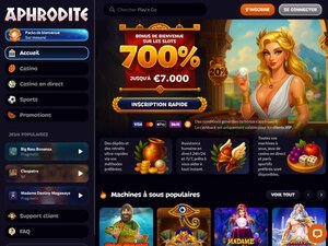 Aphrodite bonus codes - Découvrez les Grands Jeux et les Bonus à l'Aphrodite Casino en France